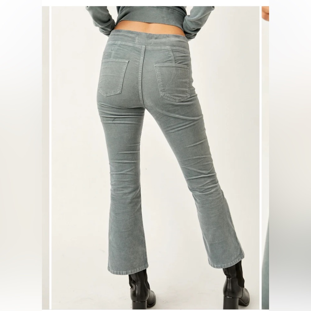 Free People Gray Boot Cut Pants - Picture 4 of 8